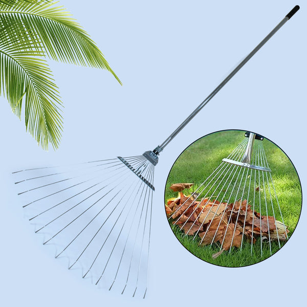 7599-115-152-cm-rake-for-gardening-stainless-steel-telescopic-garden-rake-for-quick-clean-up-of-lawn-and-yard-adjustable-rake-claws-spacing-garden-broom-with-long-handle-for-clean-leaves-moq-2-pc