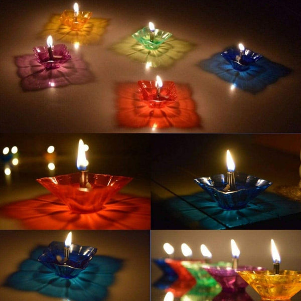6004a candle cup with multi shape multicolor
