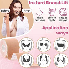 6596 boob tape with 10 pairs nipple cover cotton wide thin breast tape womens girls breast lift booby tape push up lifting tape suitable for all breast types breast lift bra tape bob tape for natural breast lift 1 pc 5 meters