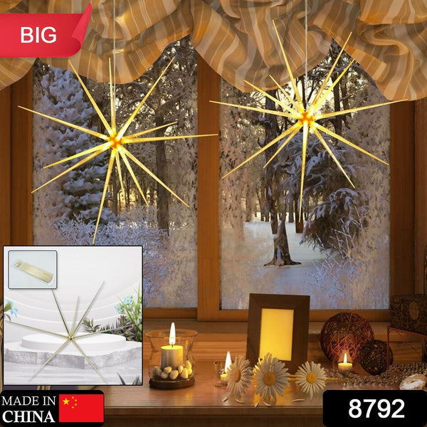 3d gold star hanging decoration star acrylic look hanging luminous star for windows home garden festive embellishments for holiday parties weddings birthday home decoration big medium small