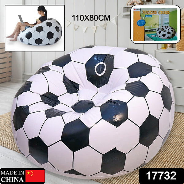 Foldable Sofa, Cartoon Style Inflatable Folding Chair, Ball Chair, Inflatable Sofa for Adults, Kids size (110cm x 80cm)