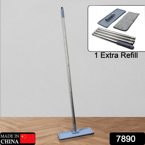 7890 high quality flat mop floor cleaning mop with extra refill 360a rotating microfiber dust mop hardwood floor mop dust flat mop for home office floor cleaning reusable dust mops