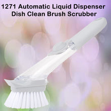home kitchen cleaning brushes scrubber soap dispenser scrub brush for pans pots and bathtub sink 5 in 1 2 in 1
