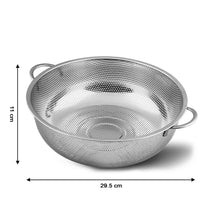 2914 stainless steel rice vegetables washing bowl strainer collapsible strainer