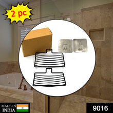 9016 Wall M 2 Pc Soap Rack used in all kinds of places household and bathroom purposes for holding soaps. 