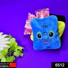 6512 blue stitch small hot water bag with cover for pain relief neck shoulder pain and hand feet warmer menstrual cramps 1