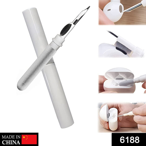 6188 3 in 1 earbuds cleaning pen for cleaning of ear buds and ear phones easily without having any damage