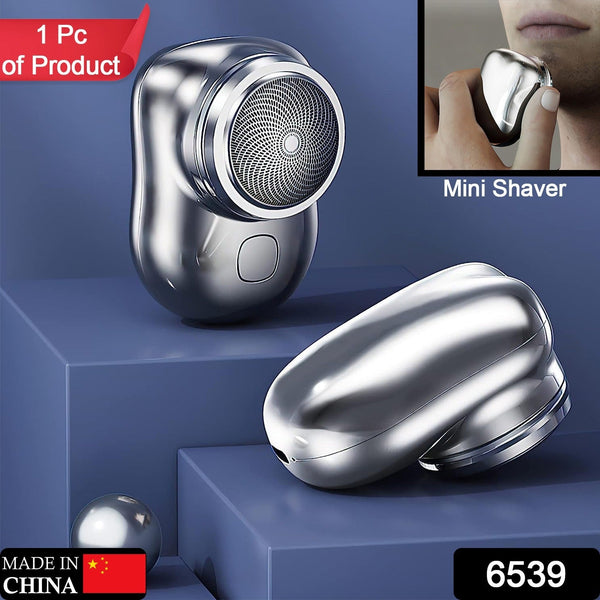 6539 mini electric shaver portable pocket fashion rechargeable wireless beard hair razor for men and women home travel gift