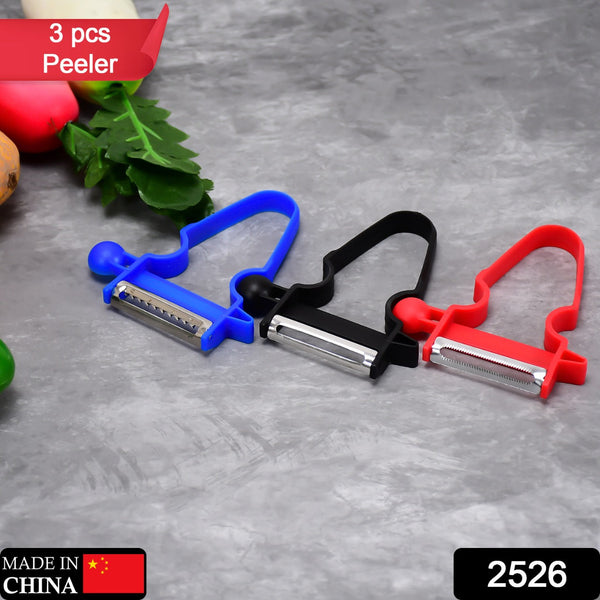 2526 3pc sharp and durable blades ergonomic handles vegetable peeler for kitchen