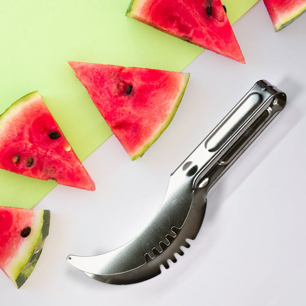 2981 watermelon cantaloupe slicer stainless steel knife corer fruit vegetable tools kitchen gadgets melon slicer cutter melon fruit