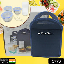 5773 6in1 ss tiffin box with bag