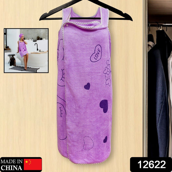 12622-soft-cotton-bathrobe-for-girls-women-bath-robe-towel-for-women-quick-dry-dress-towel-for-ladies-1pc