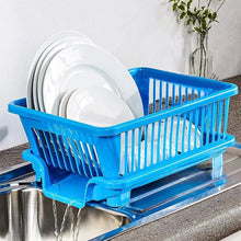 0607B Plastic Sink Dish Drainer Drying Rack (With Brown Box) 