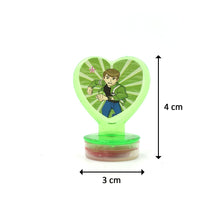 4804 Unique Cartoon character Heart Shape Stamps 6 pieces for Kids Motivation and Reward Theme Prefect Gift for Teachers, Parents and Students (Multicolor) 