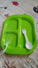 5554 3 compart snack plate d40