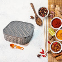 2032h masala box for keeping spices spice box for kitchen masala container plastic wooden style 7 sections multi color