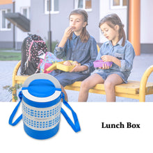2493 3 layer adjustable insulated tiffin set of 1 blue 3 containers lunch box