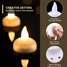 6432 set of 24 flameless floating candles battery operated tea lights tealight candle decorative wedding