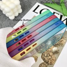 21231 oppos rainbow chrome back case with hard material solid phone cover for girls boys women kids hard case cover hard case shockproof case with hard edges full camera protection
