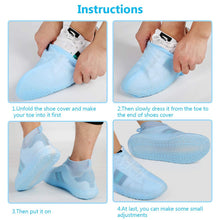 4867 non slip silicone rain reusable anti skid waterproof fordable boot shoe cover