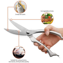 5206 heavy duty stainless steel poultry shears premium ultra sharp spring loaded kitchen 1