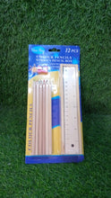 4726 colorful wooden pencil set with pencil box ruler sharpener for for kids artist architect 1