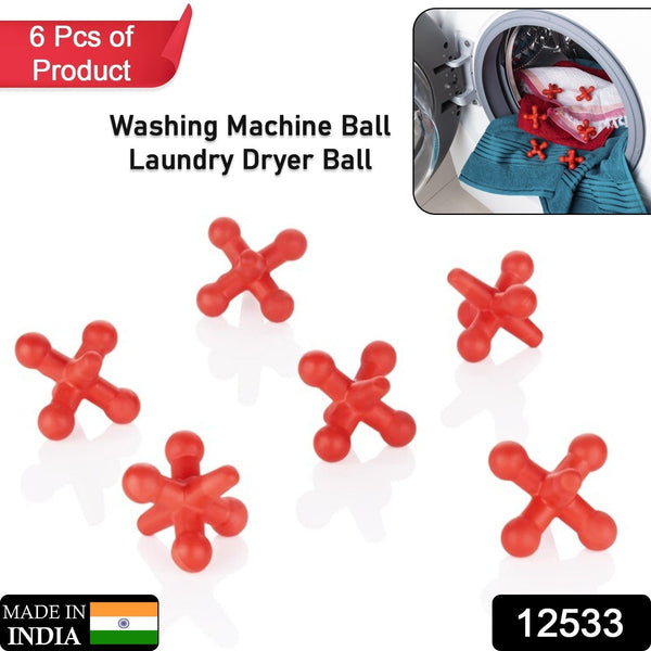 12533 reusable eco friendly laundry washing balls for washing machine laundry dryer ball 6 pc set