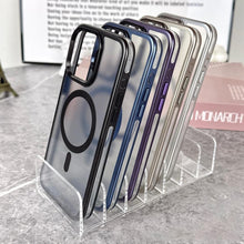 iphones luxury style case with magsafe covers hard case wireless charging slot mobile phone cover back case cover hard bumper protection shockproof protective phone case full camera protection