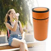 stainless steel water bottle with foldable spoon handle easy to carry leak proof rust proof hot cold drinks gym sipper bpa free food grade quality steel fridge bottle for office gym school