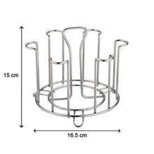 2741 ss round glass stand used for holding sensitive glasses and all present in all kinds of kitchens of official and household places etc moq 2