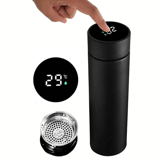 Smart Vacuum Insulated Water Bottle With Led Temperature Display (Mix Color)