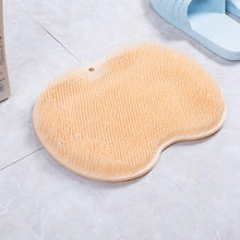 8549 Silicone Bath Massage Cushion With Suction Cup, Shower Foot Scrubber Brush Foot Bath Mat Scrubber, Anti-Slip Exfoliating Dead Skin Massage Pad Lazy Wash Feet Bathroom Mat - F4mart