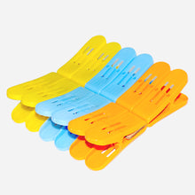 1369 Plastic Cloth Double Pin Clips for cloth Dying cloth (multicolour) (Pack of 12) 