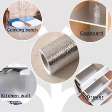 9075 aluminium foil for kitchen and aluminium foil paper sticker roll for kitchen wall drawers 60cm 2meter