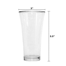 0630 Stylish look Plastic Juicy Glass, Transparent Glasses Set 300ml (6pcs) 