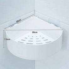 4033 corner shelf bathroom kitchen rack self adhesive shower caddy plastic triangle wall mount storage basket