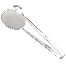 2412 2In1 Stainless Steel Filter Spoon with Clip Food Kitchen Oil-Frying Multi-Functional 