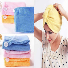 1408 Quick Turban Hair-Drying Absorbent Microfiber Towel/Dry Shower Caps 