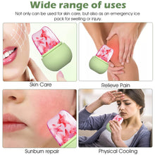 1226 non slip silicone face ice cubes easy grip new unique shape ice roller base reusable for beauty 1 pc