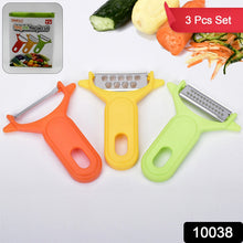 10038 Peeler Slicers Shredders for Fruits and Vegetables, Cutter, Grater Kitchen Helper, Potato Fruits Peeler, Stainless Steel Sharp Blade with Non-Slip HandleÂ (3 Pcs Set)