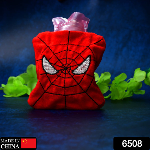6508 spiderman small hot water bag with cover for pain relief neck shoulder pain and hand feet warmer menstrual cramps