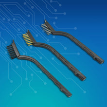 0244 3Pcs Mini Wire Brush Set (Steel / Nylon / Brass Brush)