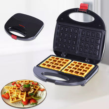2817 waffle maker makes 2 square shape waffles non stick plates easy to use with indicator lights 1