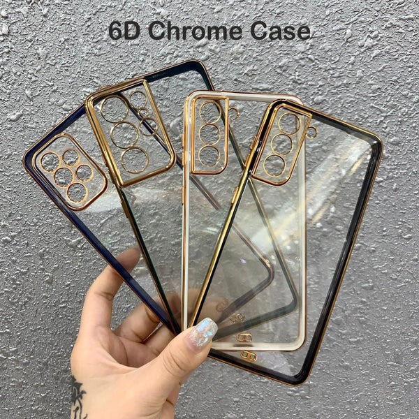 oppos 6d chrome golden soft case covers soft case mobile phone cover back case cover bumper protection shockproof protective phone case full camera protection