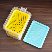 2836 fridge storage containers with handle plastic storage container for kitchen4 pcs set
