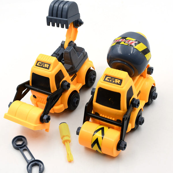 4647 engineering vehicles nut assembly vehicle toy 4565a vehicle toy 2pc set nut assembly vehicle model toy highly simulation children kids car model toy set 2 pc set