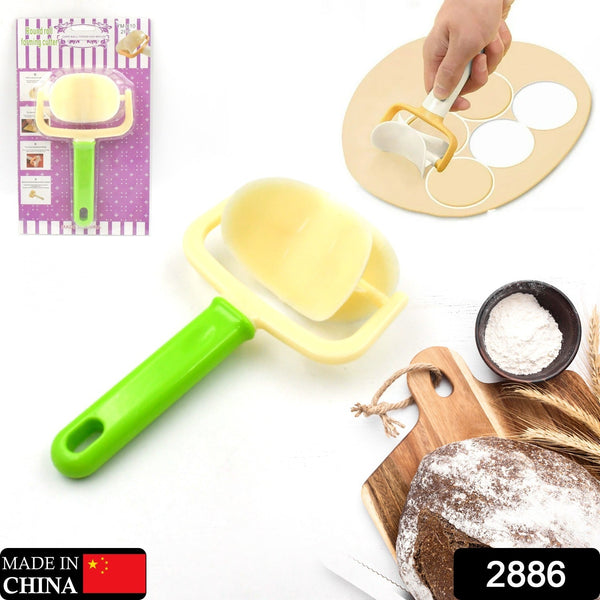 2886 plastic round roll forming cutter cake ball tongs and molds puri cutter roller machine for baking tools 1 pc mix color 1