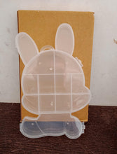 6557 transparent cartoon bear clear plastic storage box jewelry box jewelry organizer holder cabinets for small objects 1 pc mix color