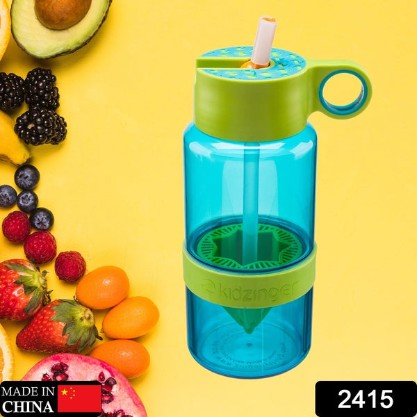 2415 sports duo citrus kid zinger juice water bottle with juice maker infuser bottle 630ml