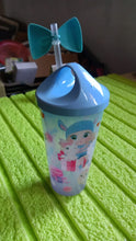 0290 cute water bottle with straw